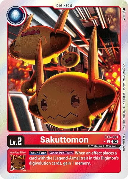Image for Sakuttomon (Box Promotion Pack: Infernal Ascension) (EX6-001 U) (Infernal Ascension) - Digimon Card Game