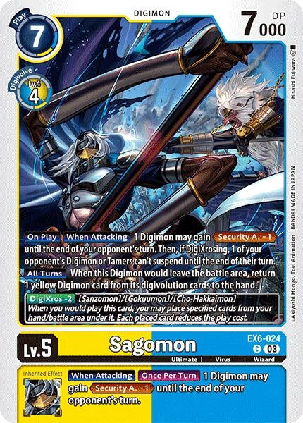 Image for Sagomon (EX6-024 C) (Infernal Ascension) - Digimon Card Game