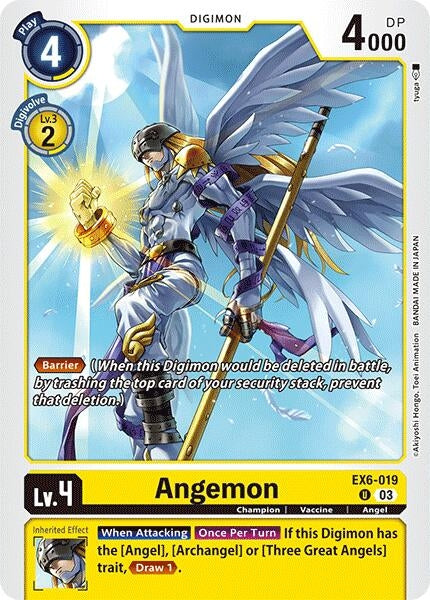 Image for Angemon (EX6-019 U) (Infernal Ascension) - Digimon Card Game