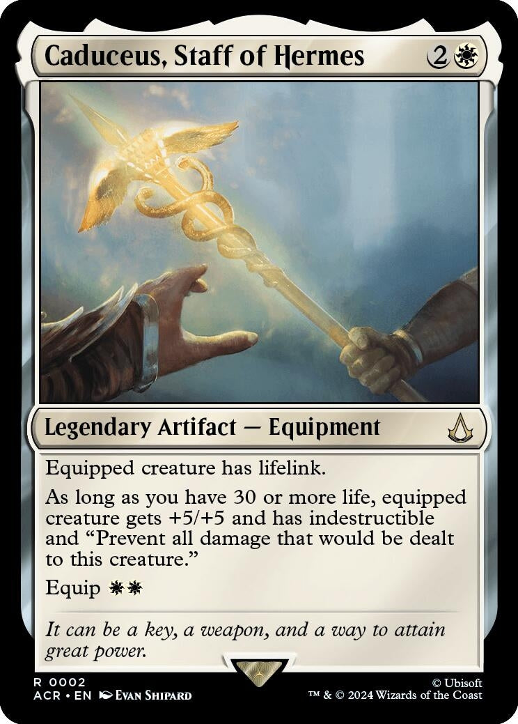 Image for Caduceus, Staff of Hermes (2) (Universes Beyond: Assassin's Creed) - Magic: The Gathering