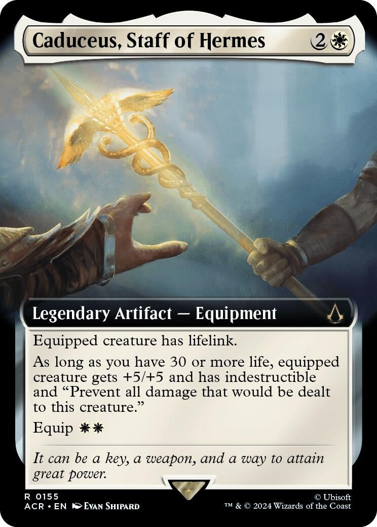Image for Caduceus, Staff of Hermes (Extended Art) (155) (Universes Beyond: Assassin's Creed) - Magic: The Gathering