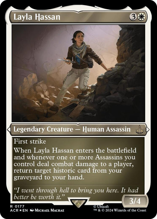 Image for Layla Hassan (Foil Etched) (177) (Universes Beyond: Assassin's Creed) - Magic: The Gathering