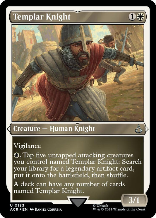 Image for Templar Knight (Foil Etched) (183) (Universes Beyond: Assassin's Creed) - Magic: The Gathering