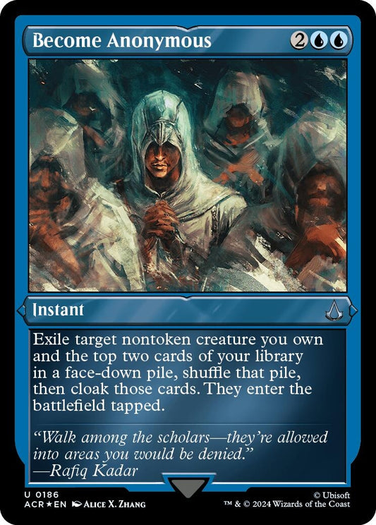 Image for Become Anonymous (Foil Etched) (186) (Universes Beyond: Assassin's Creed) - Magic: The Gathering
