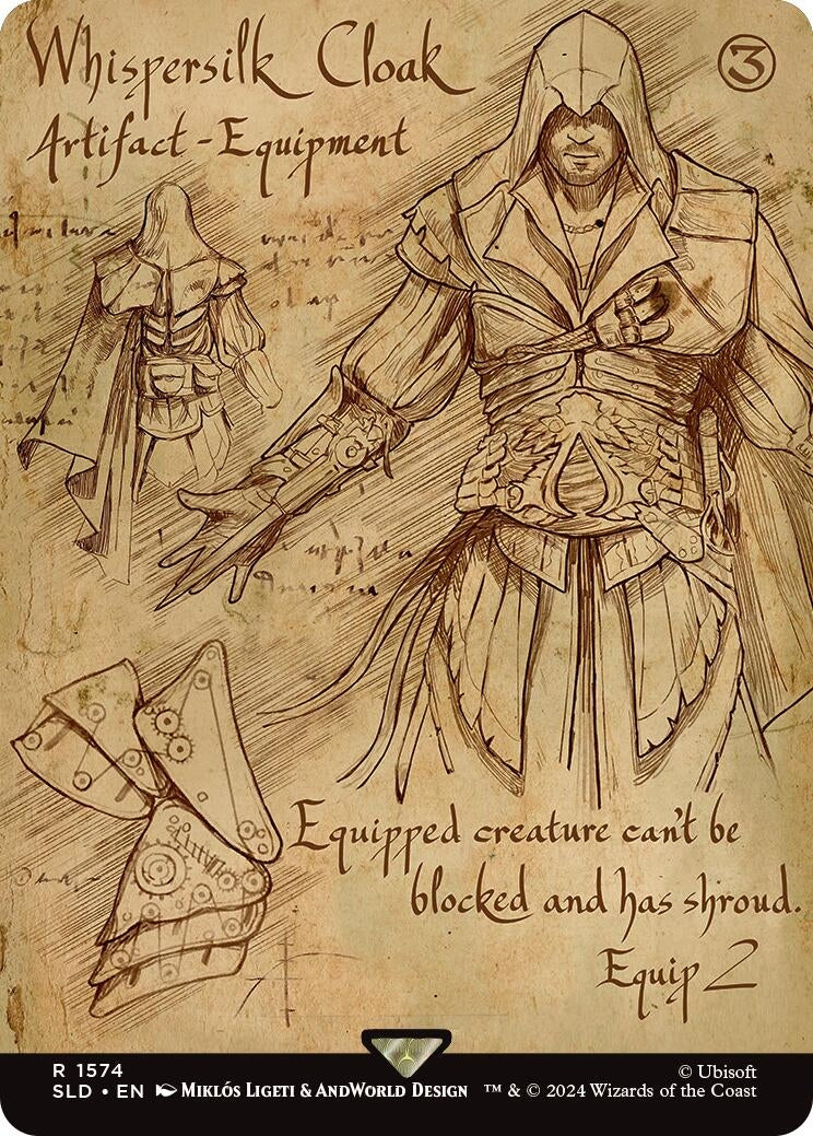 Image for Whispersilk Cloak (1574) (Secret Lair Drop Series) - Magic: The Gathering