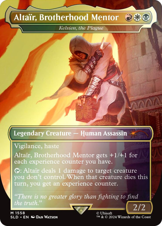 Image for Altair, Brotherhood Mentor - Kelsien, the Plague (Rainbow Foil) (1558) (Secret Lair Drop Series) - Magic: The Gathering