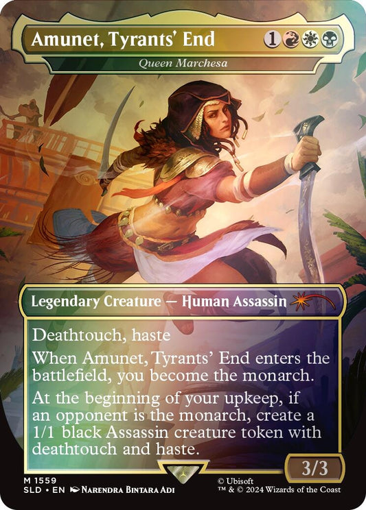 Image for Amunet, Tyrants' End - Queen Marchesa (Rainbow Foil) (1559) (Secret Lair Drop Series) - Magic: The Gathering