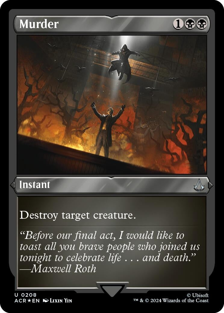Image for Murder (Foil Etched) (208) (Universes Beyond: Assassin's Creed) - Magic: The Gathering