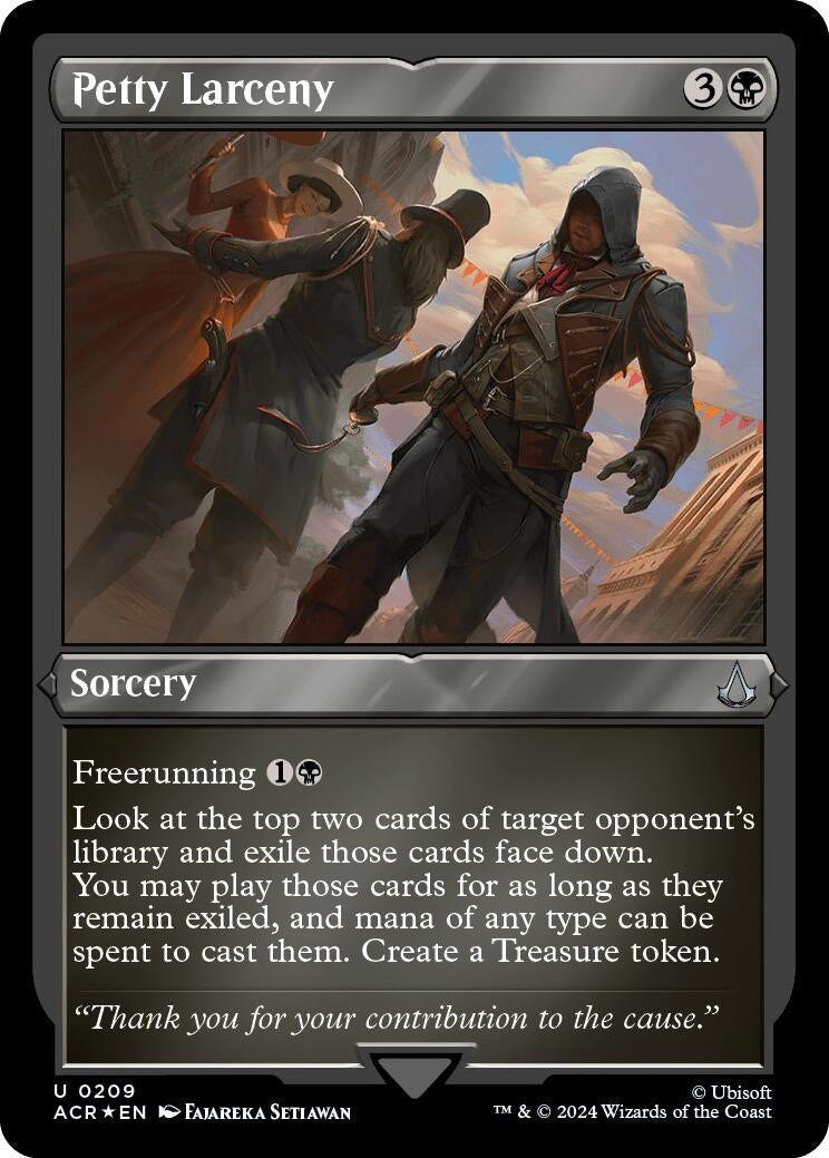 Image for Petty Larceny (Foil Etched) (209) (Universes Beyond: Assassin's Creed) - Magic: The Gathering