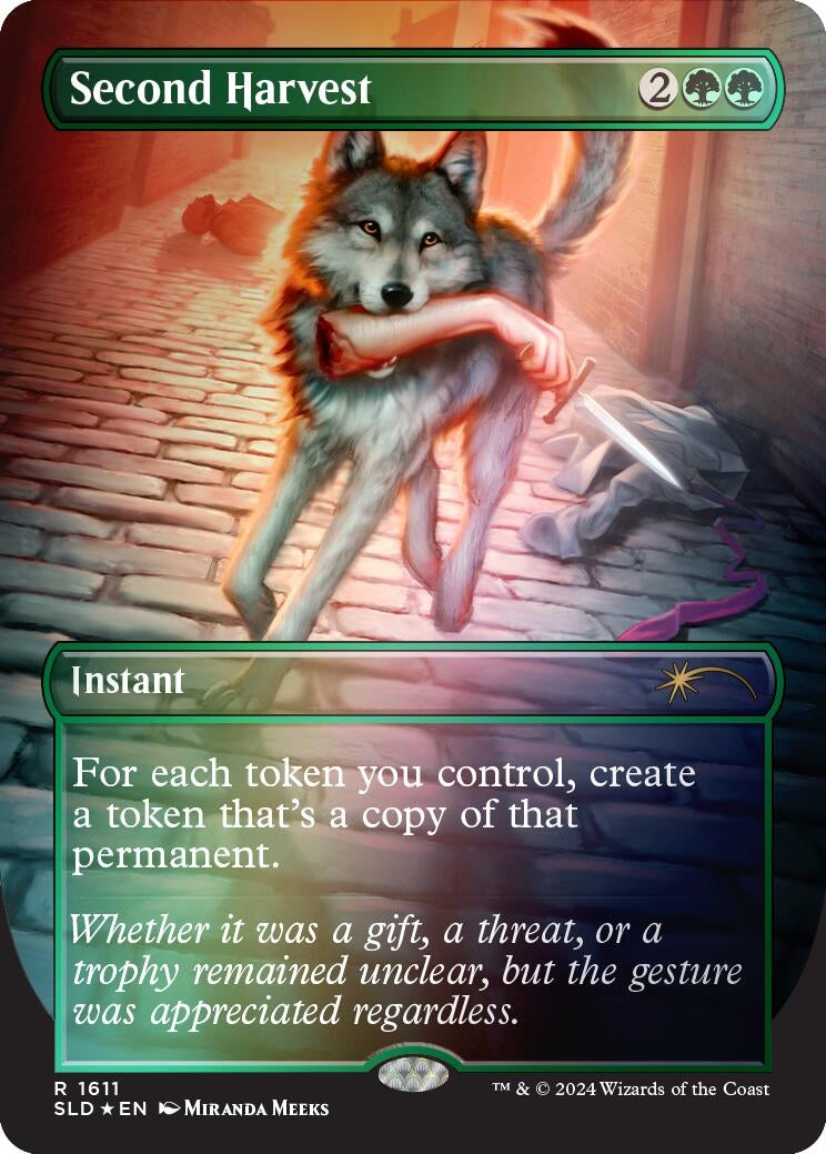 Image for Second Harvest (Rainbow Foil) (1611) (Secret Lair Drop Series) - Magic: The Gathering