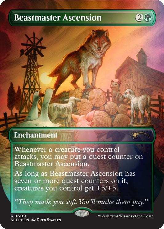 Image for Beastmaster Ascension (Rainbow Foil) (1609) (Secret Lair Drop Series) - Magic: The Gathering