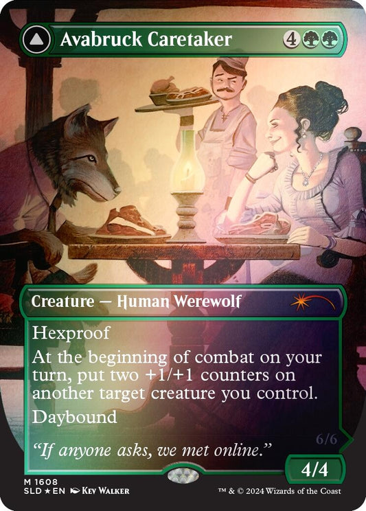Image for Avabruck Caretaker (Rainbow Foil) (1608) (Secret Lair Drop Series) - Magic: The Gathering