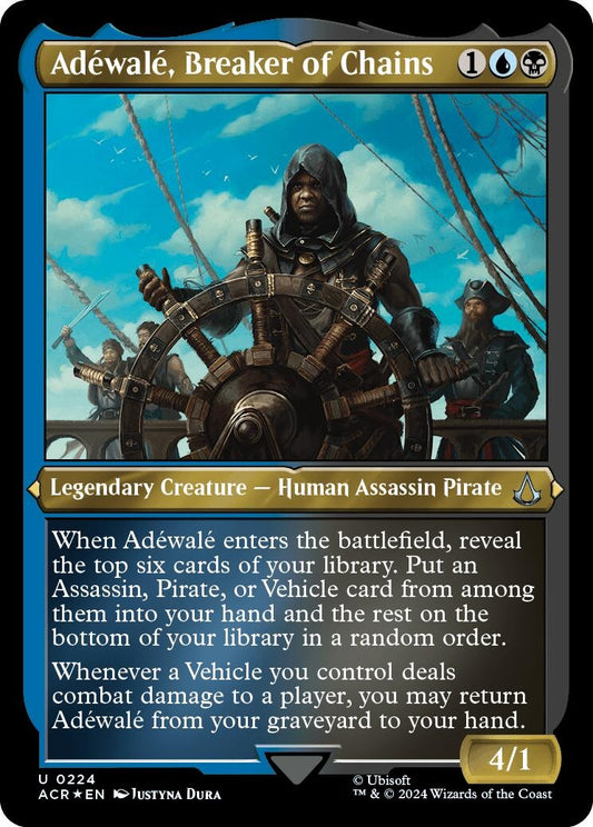Image for Adewale, Breaker of Chains (Foil Etched) (224) (Universes Beyond: Assassin's Creed) - Magic: The Gathering