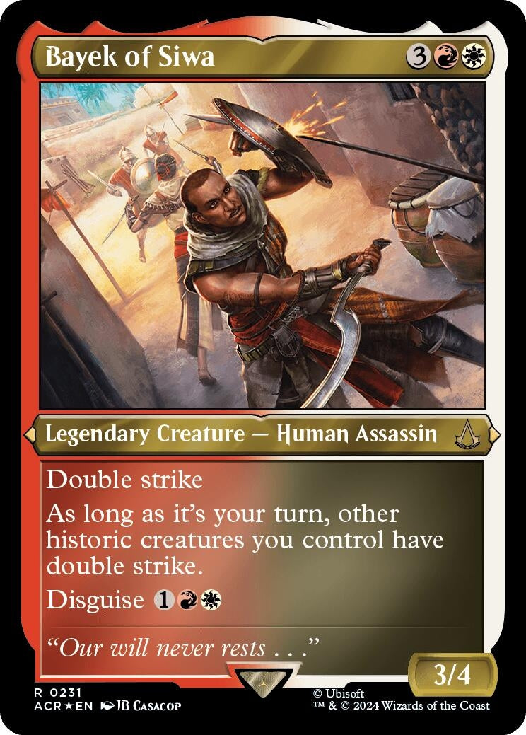 Image for Bayek of Siwa (Foil Etched) (231) (Universes Beyond: Assassin's Creed) - Magic: The Gathering