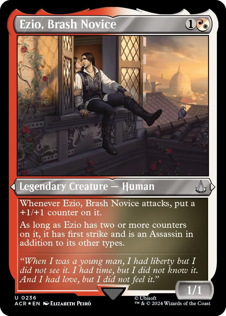 Image for Ezio, Brash Novice (Foil Etched) (236) (Universes Beyond: Assassin's Creed) - Magic: The Gathering