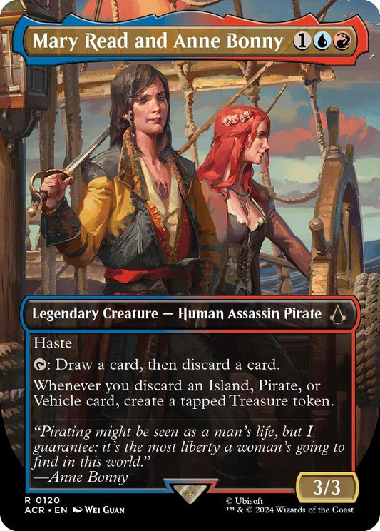 Image for Mary Read and Anne Bonny (Borderless) (120) (Universes Beyond: Assassin's Creed) - Magic: The Gathering