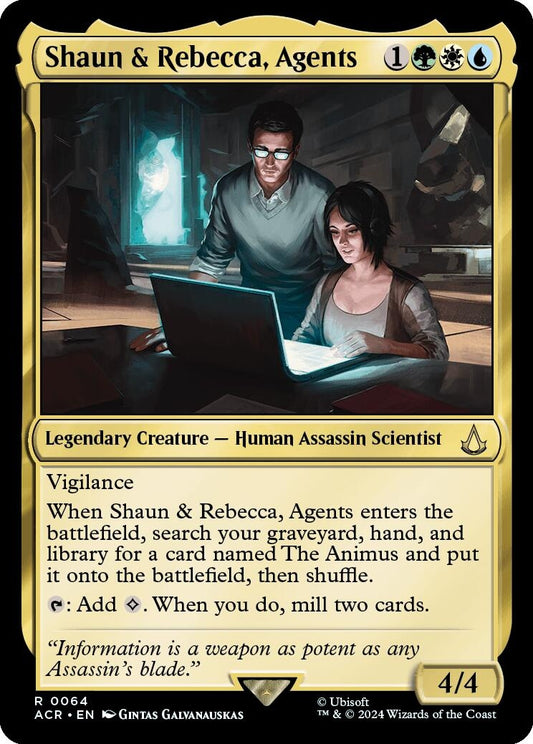 Image for Shaun & Rebecca, Agents (64) (Universes Beyond: Assassin's Creed) - Magic: The Gathering