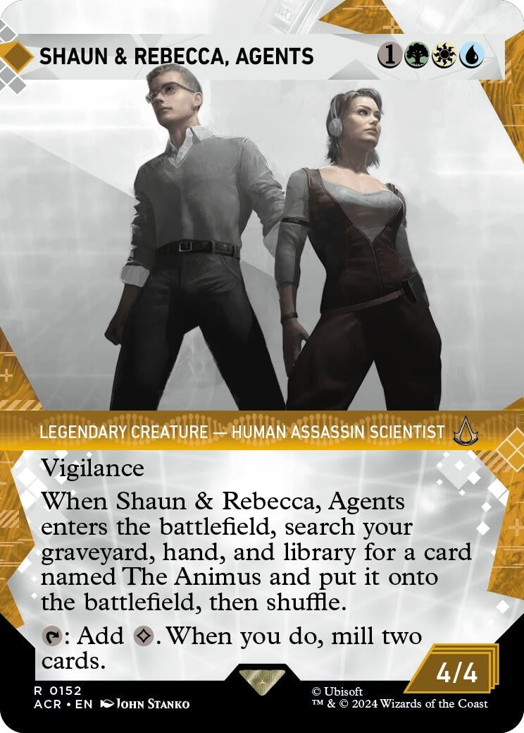 Image for Shaun & Rebecca, Agents (Showcase) (152) (Universes Beyond: Assassin's Creed) - Magic: The Gathering