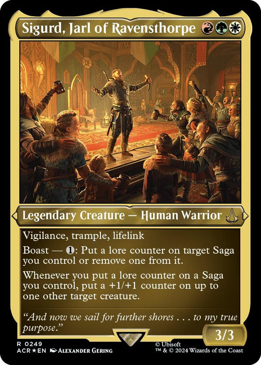 Image for Sigurd, Jarl of Ravensthorpe (Foil Etched) (249) (Universes Beyond: Assassin's Creed) - Magic: The Gathering
