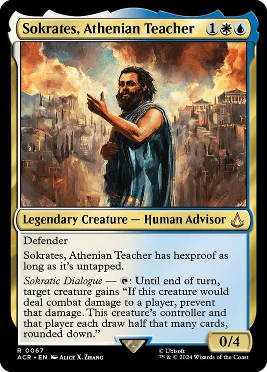 Image for Sokrates, Athenian Teacher (67) (Universes Beyond: Assassin's Creed) - Magic: The Gathering
