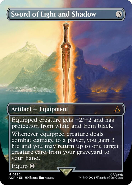 Image for Sword of Light and Shadow (Borderless) (125) (Universes Beyond: Assassin's Creed) - Magic: The Gathering