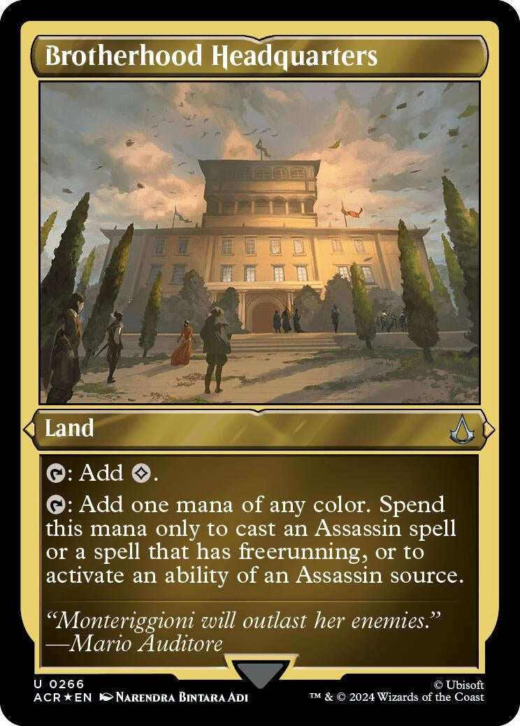 Image for Brotherhood Headquarters (Foil Etched) (266) (Universes Beyond: Assassin's Creed) - Magic: The Gathering