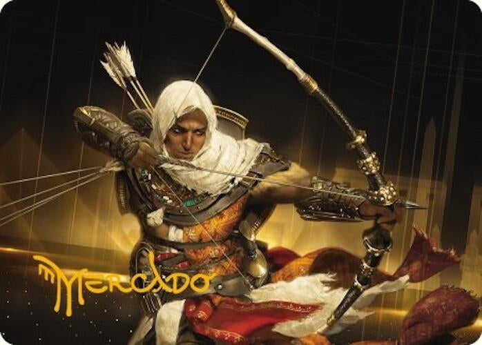 Image for Bayek of Siwa Art Card (Gold-Stamped Signature) (16) (Art Series: Universes Beyond: Assassin's Creed) - Magic: The Gathering
