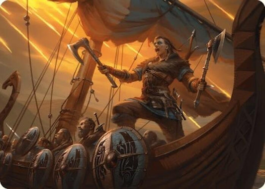 Image for Eivor, Battle-Ready Art Card (18) (Art Series: Universes Beyond: Assassin's Creed) - Magic: The Gathering