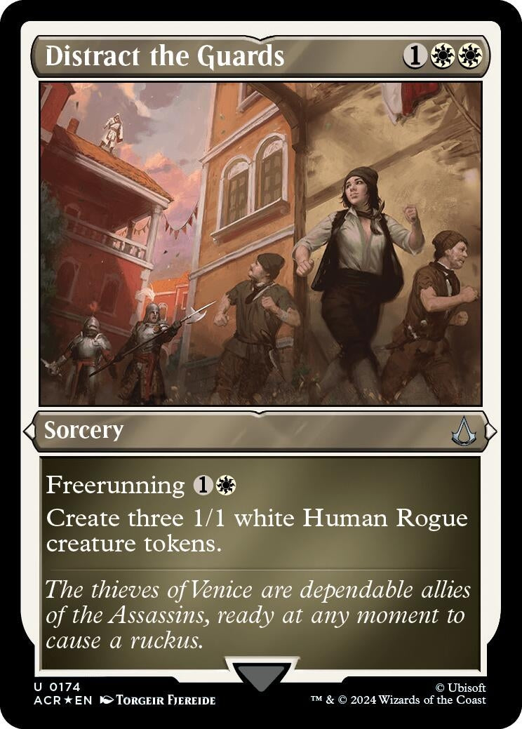 Image for Distract the Guards (Foil Etched) (174) (Universes Beyond: Assassin's Creed) - Magic: The Gathering
