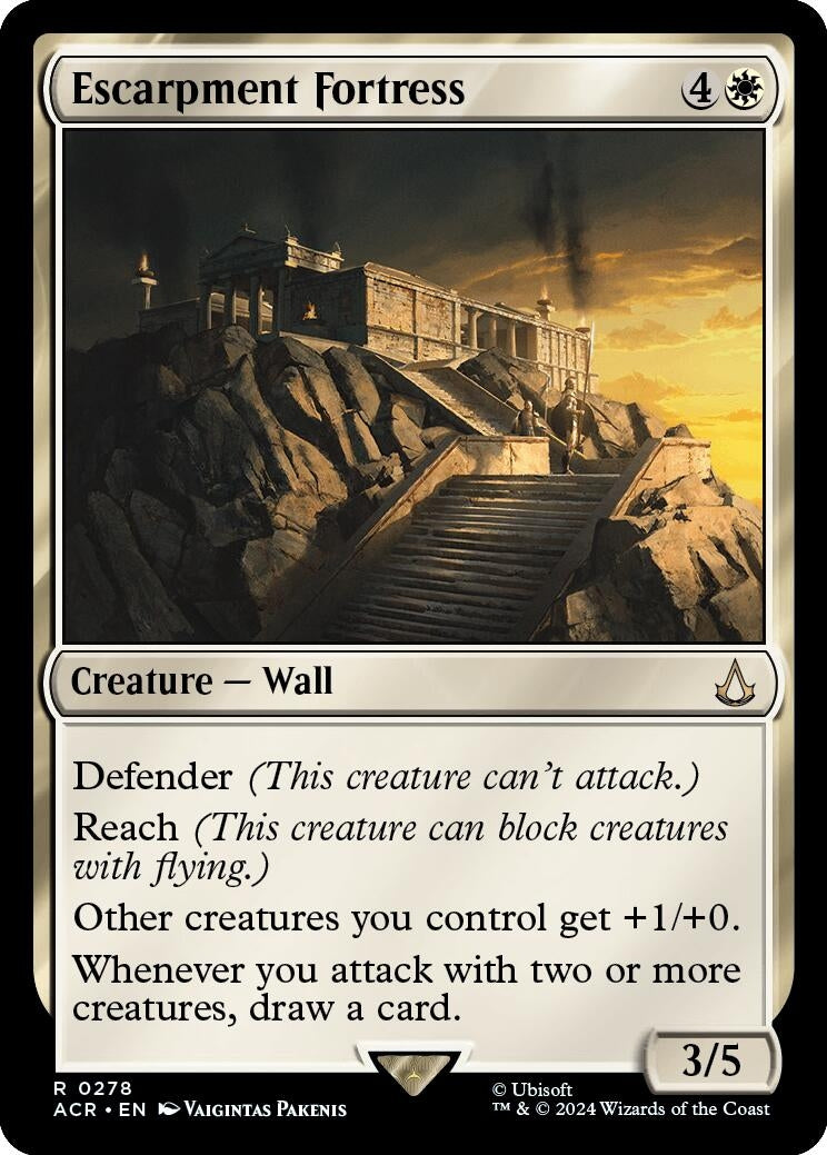 Image for Escarpment Fortress (278) (Universes Beyond: Assassin's Creed) - Magic: The Gathering