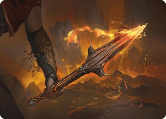 Image for The Spear of Leonidas Art Card (4) (Art Series: Universes Beyond: Assassin's Creed) - Magic: The Gathering