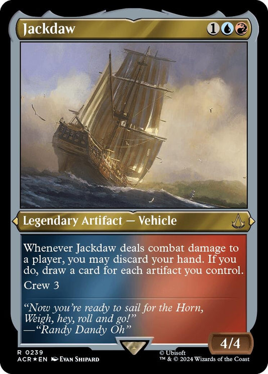 Image for Jackdaw (Foil Etched) (239) (Universes Beyond: Assassin's Creed) - Magic: The Gathering