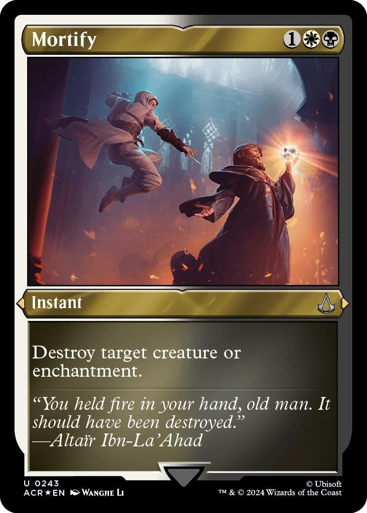 Image for Mortify (Foil Etched) (243) (Universes Beyond: Assassin's Creed) - Magic: The Gathering