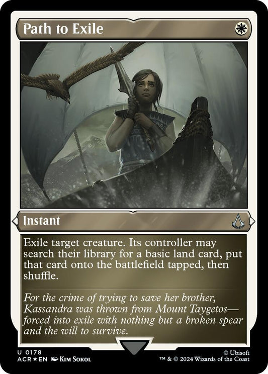 Image for Path to Exile (Foil Etched) (178) (Universes Beyond: Assassin's Creed) - Magic: The Gathering