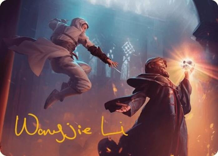 Image for Mortify Art Card (Gold-Stamped Signature) (12) (Art Series: Universes Beyond: Assassin's Creed) - Magic: The Gathering