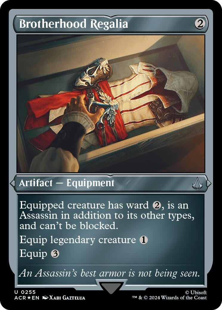 Image for Brotherhood Regalia (Foil Etched) (255) (Universes Beyond: Assassin's Creed) - Magic: The Gathering