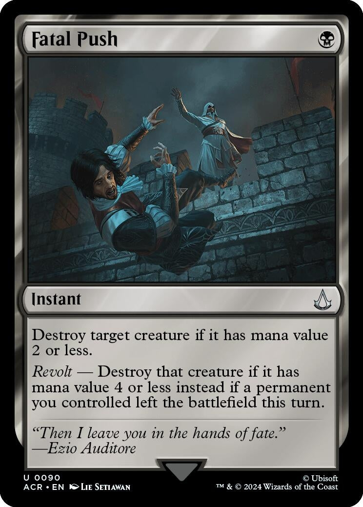 Image for Fatal Push (90) (Universes Beyond: Assassin's Creed) - Magic: The Gathering