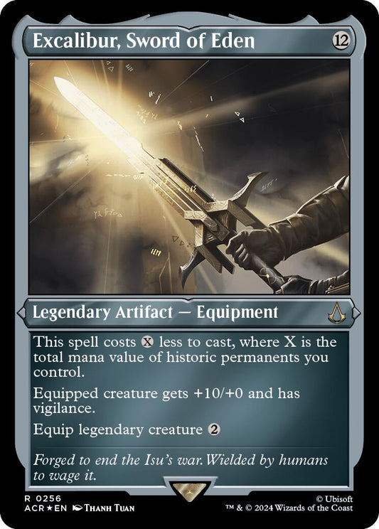 Image for Excalibur, Sword of Eden (Foil Etched) (256) (Universes Beyond: Assassin's Creed) - Magic: The Gathering