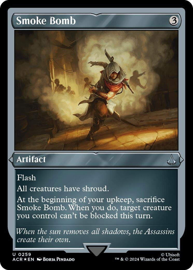 Image for Smoke Bomb (Foil Etched) (259) (Universes Beyond: Assassin's Creed) - Magic: The Gathering