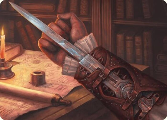 Image for Hidden Blade Art Card (9) (Art Series: Universes Beyond: Assassin's Creed) - Magic: The Gathering
