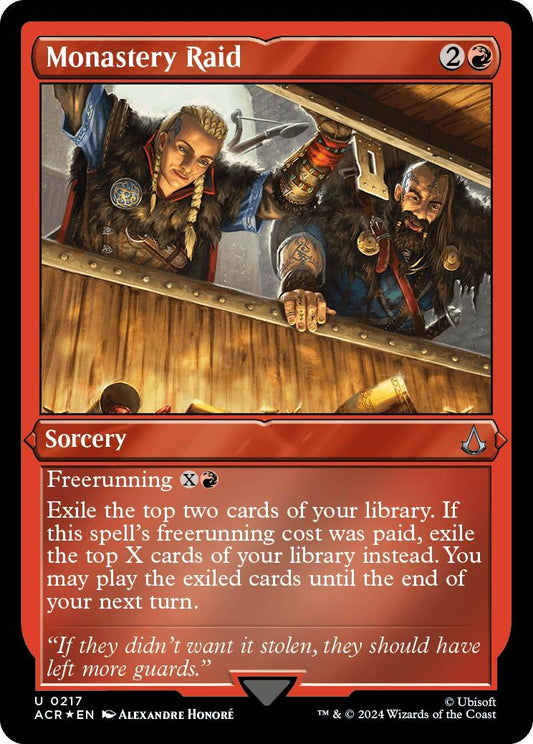 Image for Monastery Raid (Foil Etched) (217) (Universes Beyond: Assassin's Creed) - Magic: The Gathering