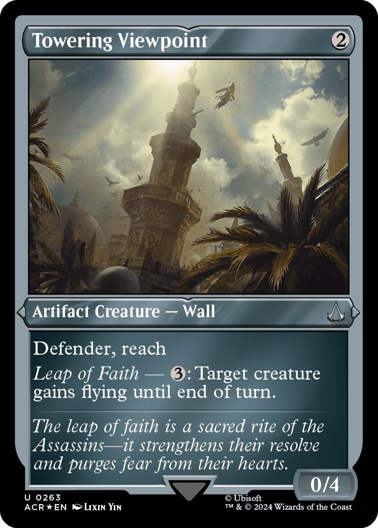 Image for Towering Viewpoint (Foil Etched) (263) (Universes Beyond: Assassin's Creed) - Magic: The Gathering