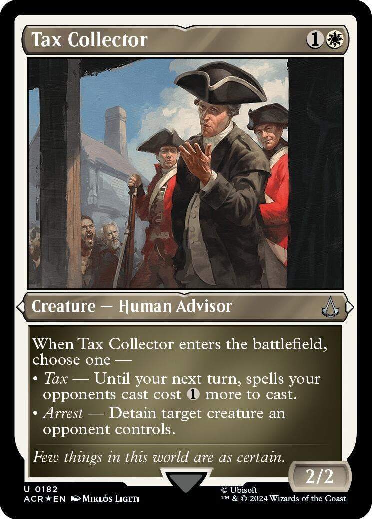 Image for Tax Collector (Foil Etched) (182) (Universes Beyond: Assassin's Creed) - Magic: The Gathering