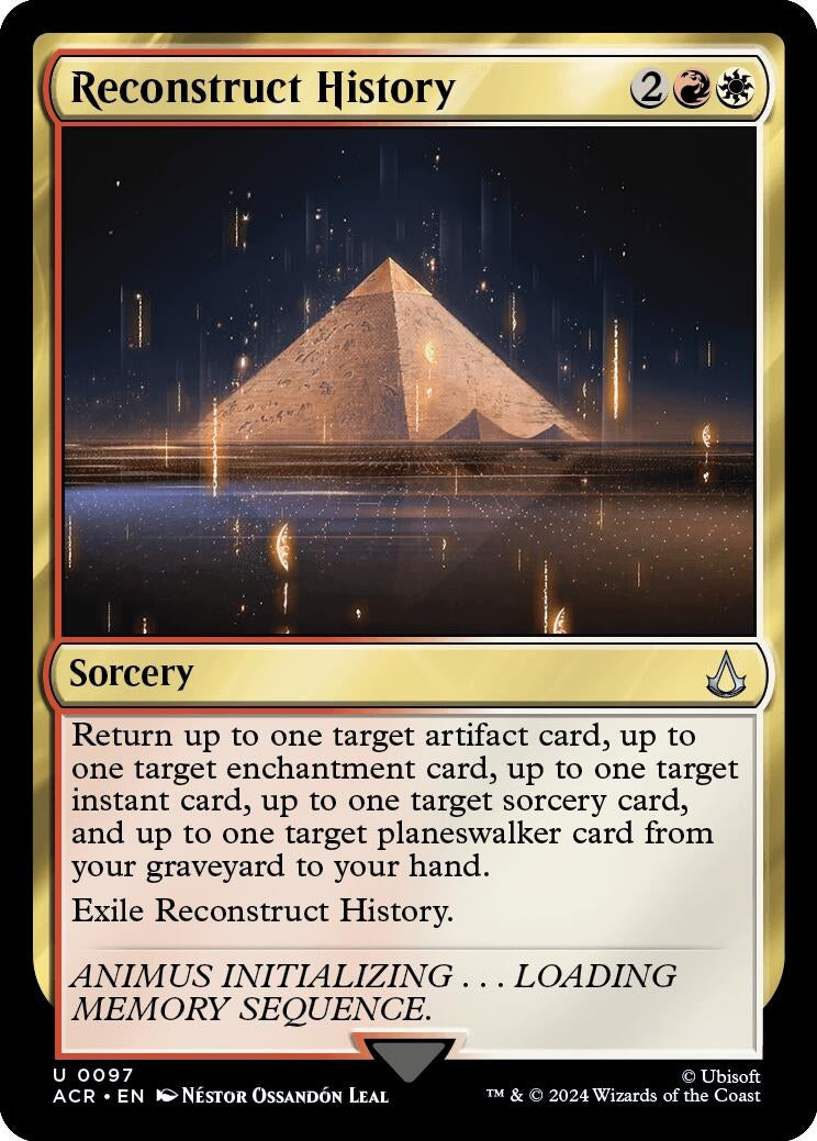 Image for Reconstruct History (97) (Universes Beyond: Assassin's Creed) - Magic: The Gathering