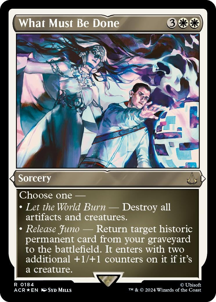 Image for What Must Be Done (Foil Etched) (184) (Universes Beyond: Assassin's Creed) - Magic: The Gathering