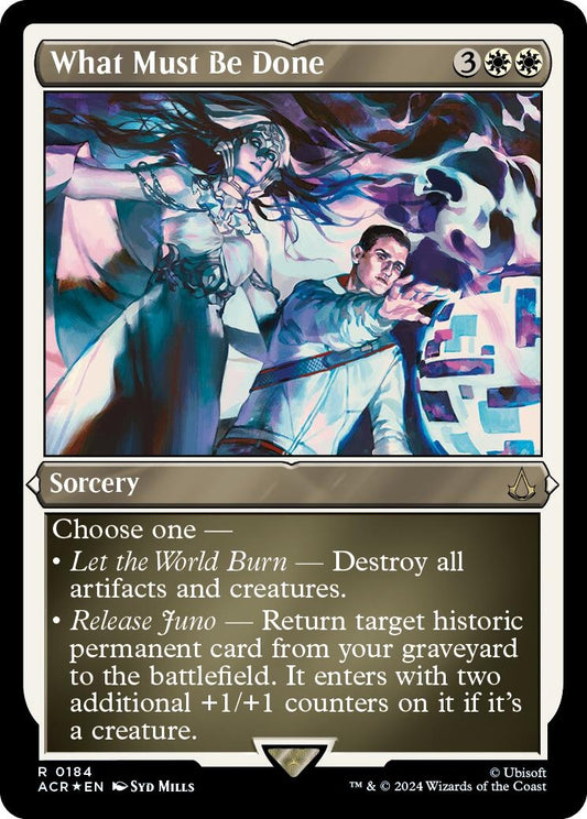 Image for What Must Be Done (Foil Etched) (184) (Universes Beyond: Assassin's Creed) - Magic: The Gathering