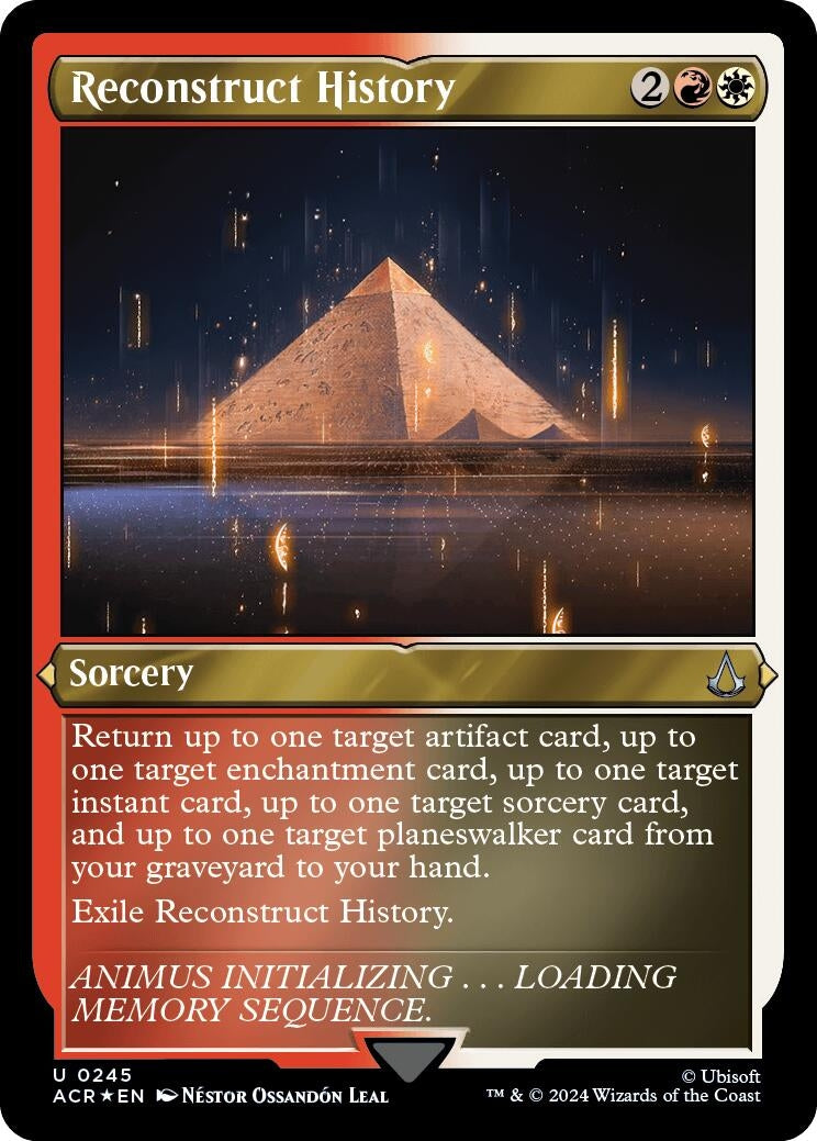 Image for Reconstruct History (Foil Etched) (245) (Universes Beyond: Assassin's Creed) - Magic: The Gathering