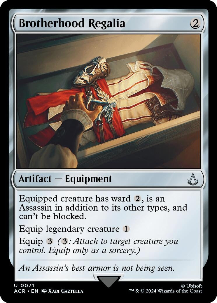 Image for Brotherhood Regalia (71) (Universes Beyond: Assassin's Creed) - Magic: The Gathering