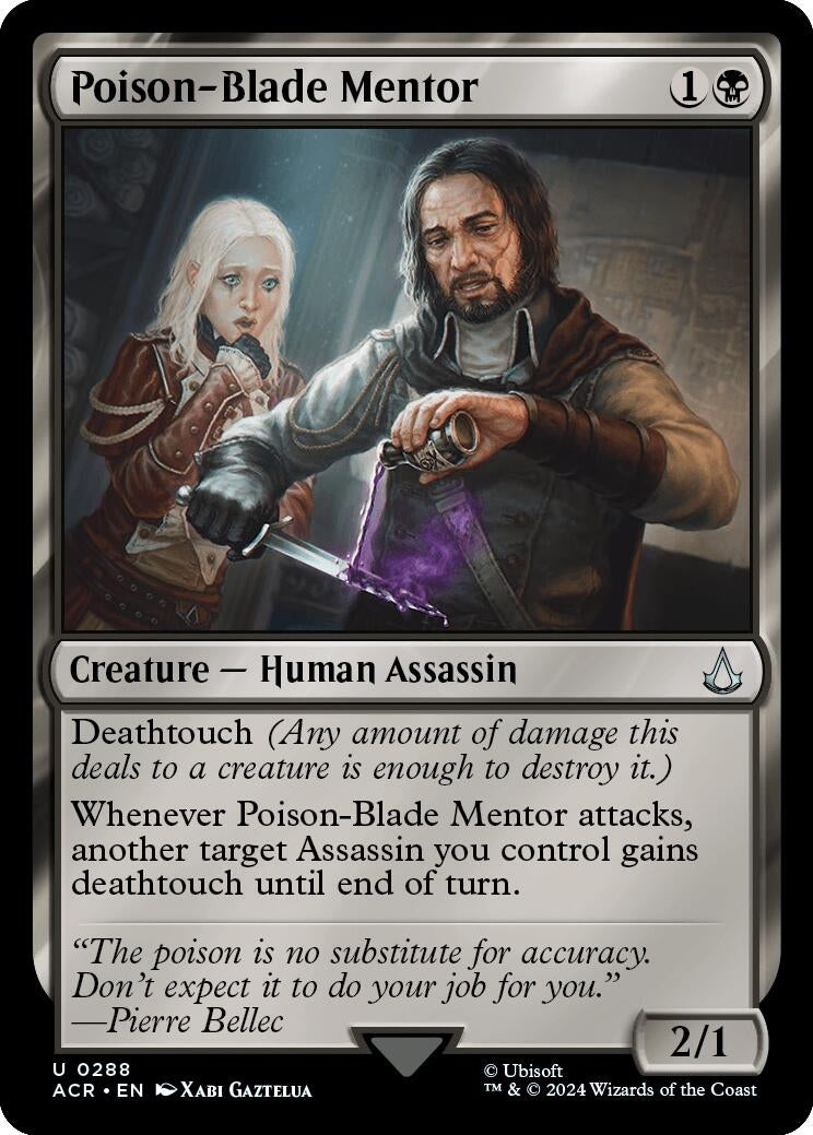 Image for Poison-Blade Mentor (288) (Universes Beyond: Assassin's Creed) - Magic: The Gathering