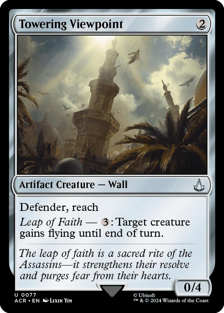 Image for Towering Viewpoint (77) (Universes Beyond: Assassin's Creed) - Magic: The Gathering